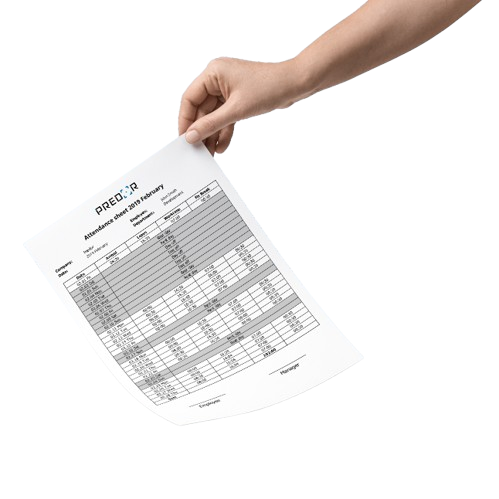 Automatikus PDF jelenléti ív